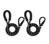 XCSSKG Laisse durable pour chiens de taille moyenne et grande taille, laisse réfléchissante robuste et de qualité supérieure, supporte une forte traction, corde antidérapante de 1,8 m pour la marche