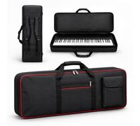 xcsvz Sac pour Clavier 61 Touches pour Yamaha TYROS5-61 2013-2017 | Tissu Oxford 600D | Poignées et Bandoulière Réglable | 6MM Rembourré | Housse Transport pour Piano Électronique