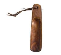 XCTDSVAH Chausse Pied Corne à chaussures professionnelle en bois, cuillère, outils for la maison, levage utile 15.5cm 1 pièce