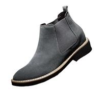 XCTDSVAH Chelsea Boot Homme Bottines Chelsea en cuir for homme, chaussures décontractées, finition mate, velours inversé, courtes, tendance, for adultes