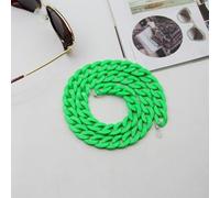 XCTDSVAH Cordon Lunettes Chaîne de lunettes mode, cordon lecture, sangles cou suspendues, corde en résine, soleil, grandes tailles(Neon green as photo)