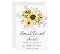 XCTDSVAH Faire Part de Mariage Cartes D'invitation De Mariage En Papier Personnalisées, Invitations À L'aquarelle(Design 6,50pcs)