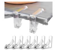 XCTDSVAH Pince Nappe Plastic Tablecloth Clips Transparent Non-Slip Securing Holder Decorative Leaf Clamp Table Cover Clamps