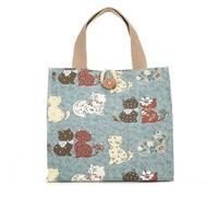 XCTDSVAH Sac Isotherme Repas Sac à déjeuner en toile imprimé papillon, 2 pièces, étanche, isolation thermique, récipient alimentaire de grande capacité for femmes(Green-L)