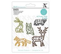Xcut Matrices de découpe géométriques d'animaux tropicaux, acier au carbone, art et artisanat, outils de découpe au carbone, belle décoration, fabrication de cartes, étiquette cadeau, emballage,