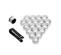 XCVFSRW Cache Ecrou Roue,pour BMW X1 X2 X3 X4 X5 X6 X7 Capuchon Boulon Protection Hexagonal Vis Moyeu Jante Antirouille Décoration avec Outil Retrait,A-17mm
