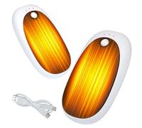 XCWTBL Chauffe Main Rechargeable 6000mah*2packs,Reutilisable Chaufferette Main Électrique Magnétique,Chauffage Portable Chauffe Main Rechargeable avec 3 Modes pour Poches Et Gants en Hiver Froid