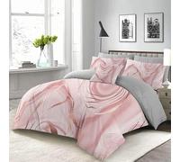 XCWYF Housse de Couette Texture Marbre 240x260 cm Couvre Lit 1 Personnes Imprimé Parure De Lit en Microfibre Adulte avec 2 Taie d'oreiller 65x65