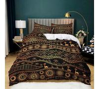 XCWYF Parure de lit Modèle de Style Ethnique Abstrait 220x240 cm Adulte Housse de Couette 3 Pièces Doux Microfibre Parure De Lit, pour La Décoration De La Maison