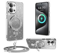 XCYYOO Coque avec Cordon pour Xiaomi Redmi 15C 4G (EU avec Support,Protection Transparente Crystal Glitter Sequins Silicone avec Collier Antichoc Étui pour Redmi 15C 4G (EU Housse,Argent