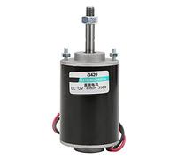 XD 3420 Thread Motor, Permanent Magnet Speed Low Noise CW CCW Brushed Electric Motors 30W, Copper Stator Winding for DIY Generators, Candy Floss Machine, (12V3500 rev)