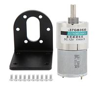 XD37GB3530 DC Gear Motor, Low Speed High Torque Permanent Magnet Micro Motor, 12V Brushed Gearbox Motor with All Metal Gears and Overcurrent Protection for Robotics DIY Projects (5 tr/min)