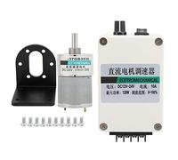 XD37GB3530 Moteur à engrenages DC, moteur à aimant permanent à basse vitesse et couple élevé, boîte de vitesses en métal 24 V avec support et régulateur, fonctionnement silencieux (300 tr/min)