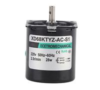 XD68KTYZ-AC S1 AC220V 28W Moteur à Engrenages Synchrone à Aimant Permanent Petit Mais Puissant Engrenage Métallique Stable et Durable Idéal pour L'automatisation des Instruments