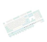 XDA Lot de touches en hauteur pour claviers mécaniques Thème menthe glacée Sublimations thermiques pour joueurs et dactylographes PBT sublimés