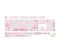 XDA Lot de touches PBT pour clavier de jeu mécanique Motif fraise 133 touches DyeSublimation