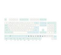 XDA Lot de touches pour claviers mécaniques Thème menthe glacée Sublimations thermiques pour joueurs et dactylographes