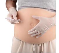 XDAWQP Modèle de Ventre en Silicone de Simulation, modèle d'entraînement Abdominal, Aide à la Formation médicale et éducative, Taille B, Grandeur Nature,B Grandeur Nature