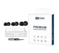 XDcase Lot de 3 paires d'embouts de rechange en silicone Taille S/M/L Brosse de nettoyage Couleur aléatoire pour Anker Soundcore Liberty 4/4 NC/4 Pro/3 Pro (Noir)