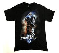 XDCERE Starcraft 2 Marine Blizzard Video Game Graphic Print Mens Unisex Blue T-Shirt XS BlackX-Large