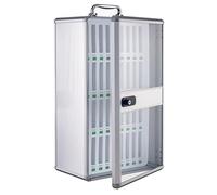 XDCXYD Coffre-Fort pour Téléphone Portable avec Verrouillage par Mot De Passe, Boîte en Alliage D'aluminium pour Téléphone Portable avec Porte Transparente Armoire pour Usine/école/Entreprise(36bit)