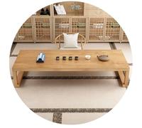 XDCXYD Table Basse Japonaise De Style Japonais Stable Et en Bois Massif Idéale pour Le Salon/la Salle De Réception Ou Un Petit Appartement(200 * 60 * 35cm)