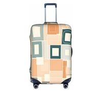 XDCYWBZDBC Atomic Stars Housse de bagage de voyage élastique Motif rétro Tao18-81,3 cm Housse de bagage avec fermeture éclair Anti-rayures Anti-poussière Fixation et démontage rapides, blanc, L,