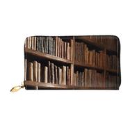 XDCYWBZDBC Book Room Mysterious Library Ladies Long Wallets Travel Wallets Credit Card Holder Large Capacity Zipper Wallets Business Card Holder Fashion Notecase, Noir , Taille unique, Décontracté