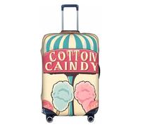 XDCYWBZDBC Cotton Candy Housse de bagage de voyage élastique Tao18-81,3 cm Housse de bagage avec fermeture éclair Anti-rayures Anti-poussière Fixation et démontage rapides, blanc, L, Bagage à main