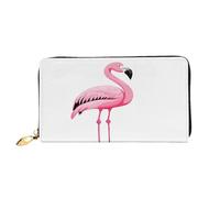 XDCYWBZDBC Flamingo Portefeuille long pour femme Porte-cartes de crédit Grande capacité Fermeture éclair Porte-cartes de visite Mode Notecase, Noir , Taille unique, Décontracté