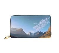 XDCYWBZDBC Glacier National Park Portefeuille en cuir avec longue fermeture éclair pour femme Grande capacité Portefeuille avec plusieurs poches Portefeuille multifonction pour cartes de crédit,
