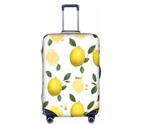 XDCYWBZDBC Housse de bagage de voyage élastique Fresh Tropical Lemons Tao18-81,3 cm avec fermeture éclair anti-rayures et anti-poussière Fixation et démontage rapides, blanc, L, Bagage à main