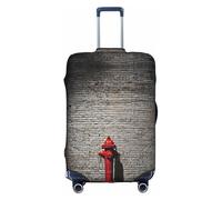 XDCYWBZDBC Housse de bagage de voyage élastique motif brique colorée graffiti Tao18-81,3 cm avec fermeture éclair, anti-rayures, anti-poussière, fixation et démontage rapides, blanc, XL, Bagage à main