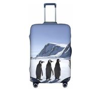 XDCYWBZDBC Housse de bagage de voyage élastique Penguins On The Iceberg Tao18-81,3 cm avec fermeture éclair, anti-rayures, anti-poussière, fixation et démontage rapides, blanc, M, Bagage à main
