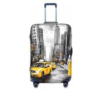 XDCYWBZDBC Love from New York Housse de bagage de voyage élastique Tao18-81,3 cm Housse de bagage avec fermeture éclair Anti-rayures Anti-poussière Fixation rapide et démontage, blanc, XL, Bagage à