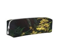 XDCYWBZDBC Trousse à crayons en cuir avec lumière du soleil du matin dans la nature - Sac de rangement de grande capacité utilisé pour mettre de petits articles pour l'école, le bureau, les voyages ou