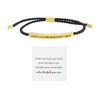 XdealCozyxc Bracelet de résistance, bracelet « Don't Let the Hard Days Win » pour famille, amis, filles