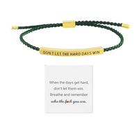 XdealCozyxc Bracelet de résistance, bracelet « Don't Let the Hard Days Win » pour famille, amis, filles