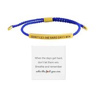 XdealCozyxc Bracelet de résistance, bracelet « Don't Let the Hard Days Win » pour famille, amis, filles