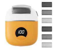 Xdealcozyxc Dispositif de réparation et de meulage des pieds rechargeable par USB, broyeur électrique pour enlever les pieds avec 6 rouleaux de rechange