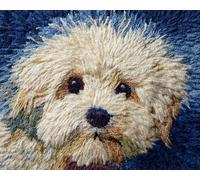 XDEGHUANGSS Chien animal Latch Hook Rug Kits for Adults Beginners,DIY with Printed Canvas Crochet Yarn Handmade Embroidery Crafts Crochet for Home Decoration,52x38cm -4