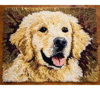 XDEGHUANGSS Chien animal Latch Hook Rug Kits for Adults Beginners,DIY with Printed Canvas Crochet Yarn Handmade Embroidery Crafts Crochet for Home Decoration,52x38cm -11