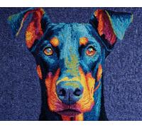 XDEGHUANGSS Chien animal Latch Hook Rug Kits for Adults Beginners,DIY with Printed Canvas Crochet Yarn Handmade Embroidery Crafts Crochet for Home Decoration,52x38cm -17