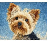 XDEGHUANGSS Chien animal Latch Hook Rug Kits for Adults Beginners,DIY with Printed Canvas Crochet Yarn Handmade Embroidery Crafts Crochet for Home Decoration,52x38cm -1