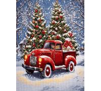 XDEGHUANGSS Kit de tapis à nouer Noël 52x38 cm,kit de latch hook avec motif imprimé, ensemble DIY artisanat pour tapis décoratif et paillasson -5