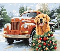 XDEGHUANGSS Kit de Tapis Point Noué Noël - Latch Hook Kit 52×38 cm, Set Complet de Tapisserie DIY pour Débutants et Adultes, Broderie à Faire Soi-Même avec Crochet -3