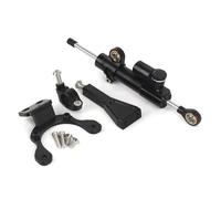 XDETGOK Amortisseur Moto Compatible avec Z900 2020 2021 2022 2023 2024 Stabilisateur D'amortisseur De Direction pour Moto Support De Montage D'amortisseur Pièces du Kit(Black)