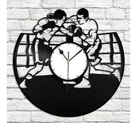 XDG Boxe Vinyle Horloge Murale Cadeau Unique pour Les Amateurs de Sport décoration de la Maison décoration Vintage Design Bureau Bar Chambre décor à la Maison