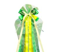 XDGBGFN Nœud pour sac d'écolier - Vert - 60 × 20 cm - Pour filles et garçons - Sacs à sucre - Nœud - Cornet d'école - Accessoires de bricolage - Décoration de rentrée scolaire (vert)