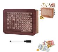 XDGJTBFMY Cash Vault - Lot de 1 000 caisses d'épargne en bois pour adultes